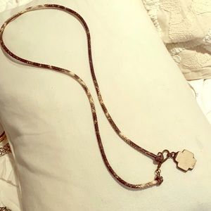 Snakeskin Cross Necklace